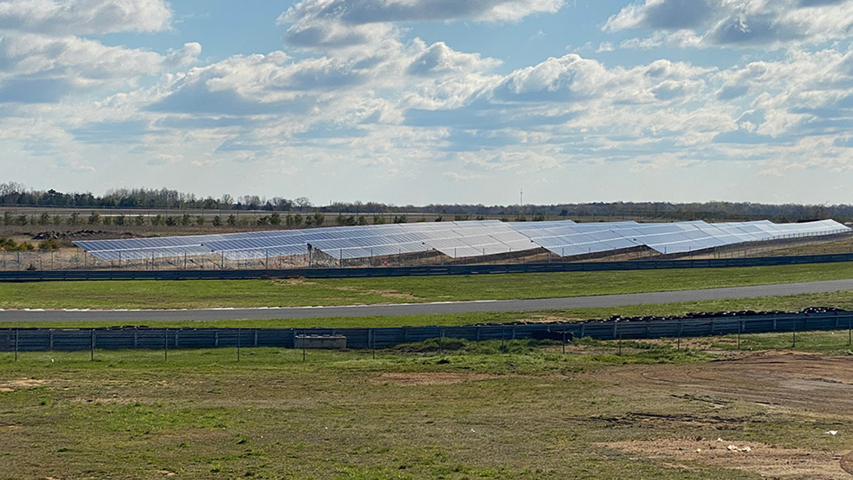 Millville Racetrack solar install