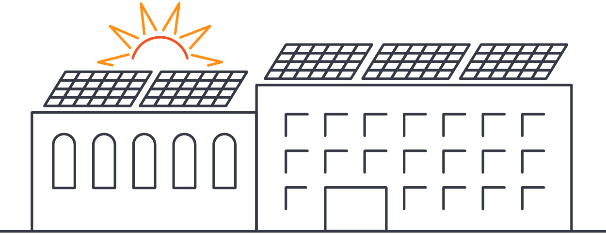 Community solar icon